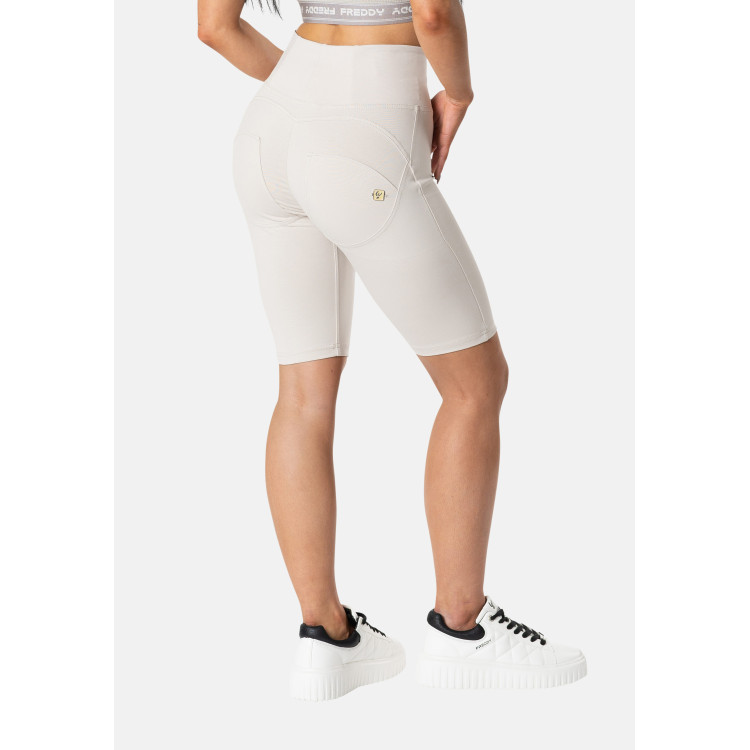 Freddy WR.UP® Push-Up Biker Shorts - High Waist - Beige