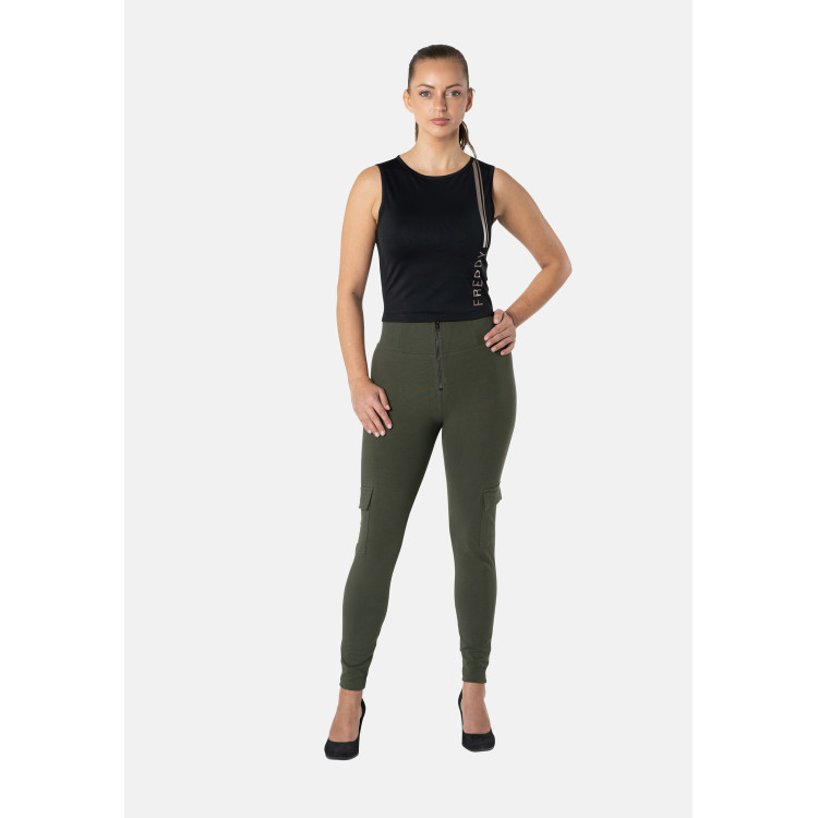 Freddy WR.UP® Cargo - Push-Up - Pants - Green V32