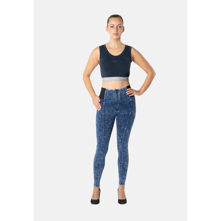 Freddy WR.UP® Push-Up Pants - High Waist Super Skinny - Elastic Waistband - B57 - Dark Blue