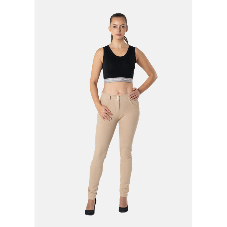 Freddy WR.UP® Drill Push-Up Pants - Regular Waist Skinny - M35 - Light Brown