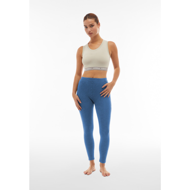 Freddy WR.UP® Yoga Jeans - 7/8 Regular Waist Super Skinny - J4B - Light Denim - Blue Seams