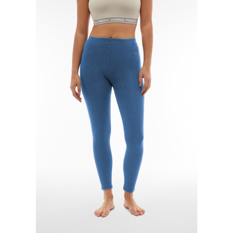 Freddy WR.UP® Yoga Jeans - 7/8 Regular Waist Super Skinny - J4B - Light Denim - Blue Seams