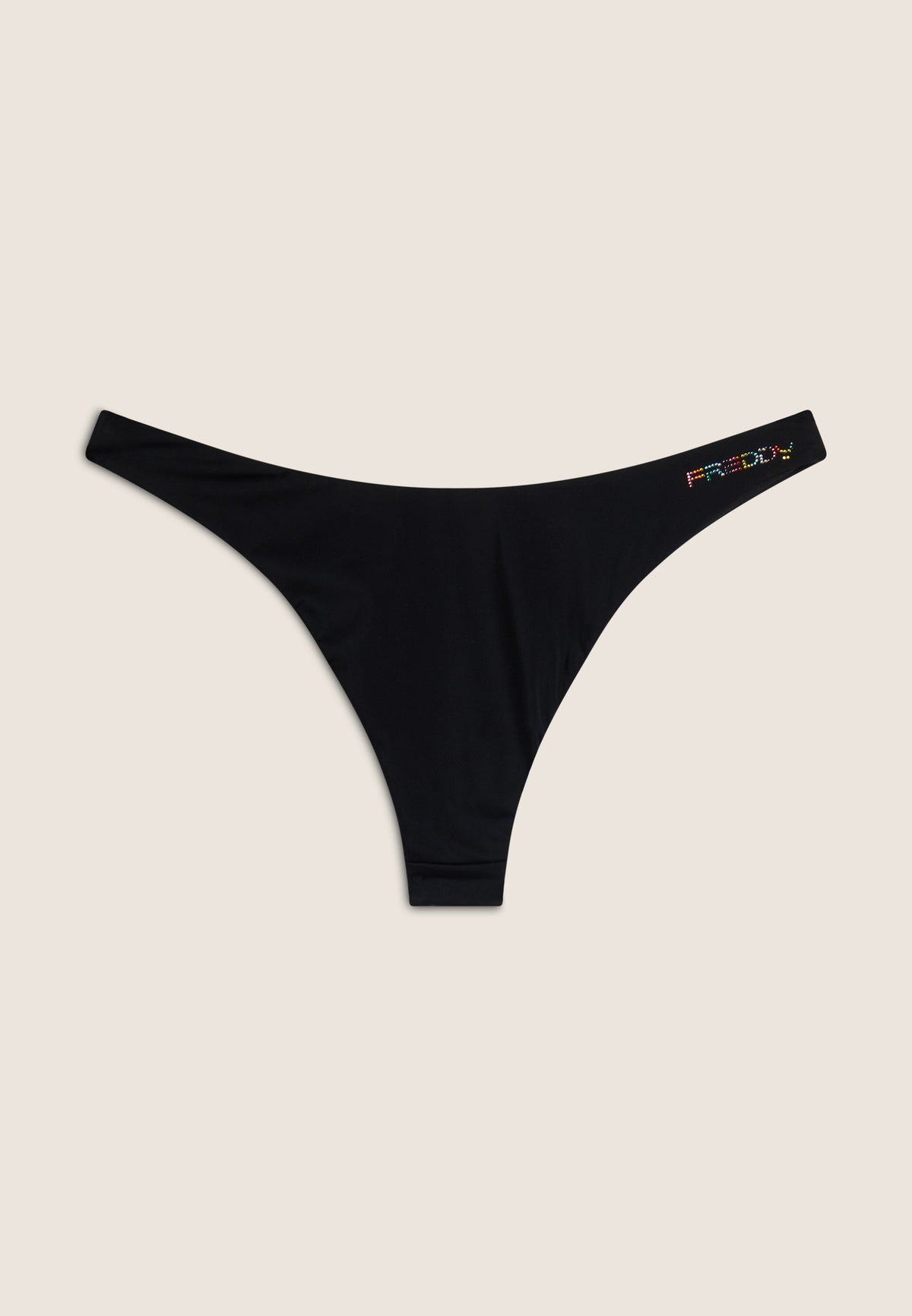 Bikinihose mit Strassverzierung - BLACK
