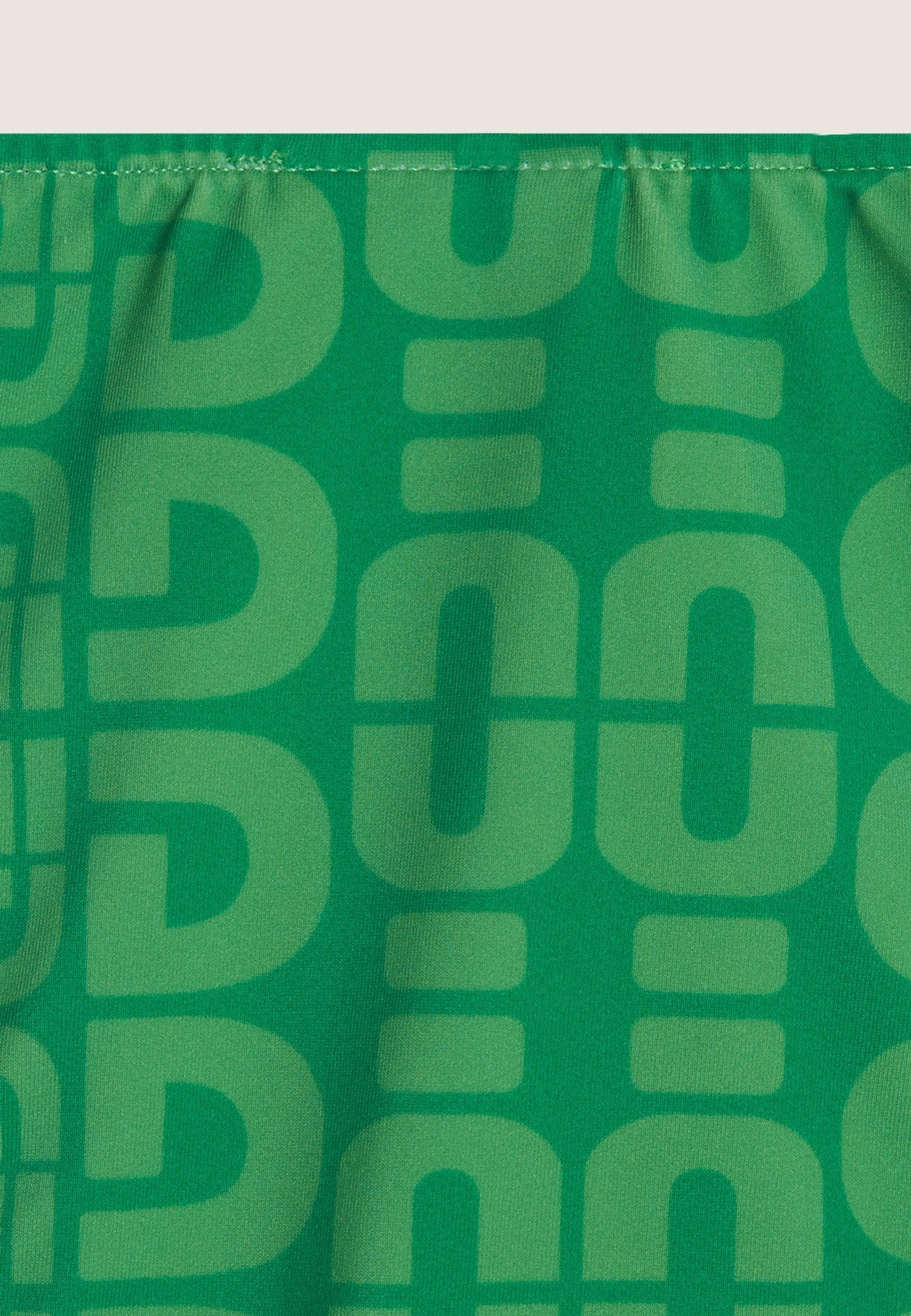 String-Bikinihose mit Allover-Logo-Print - GREEN