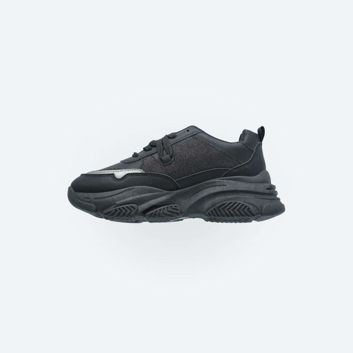 Damen-Sneaker mit Glitzerdetails und klobiger Sohle