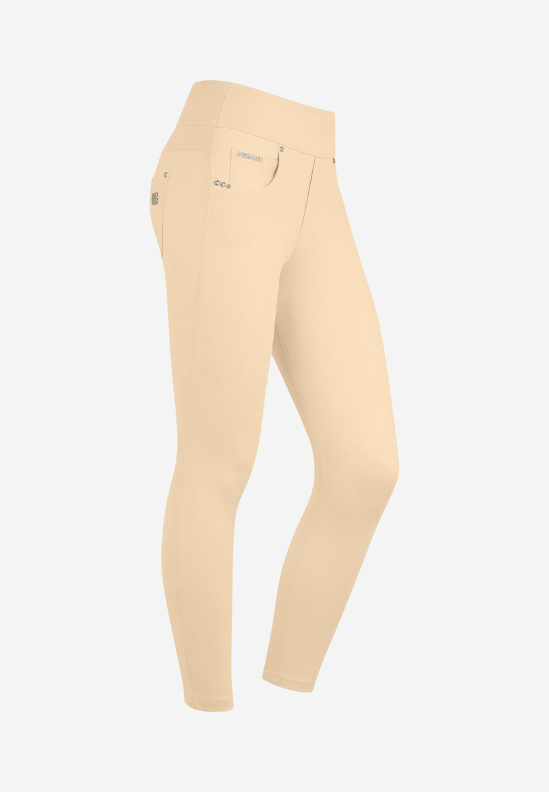 N.O.W. Yoga Mid Waist Skinny 7/8 Pants - Irish Cream