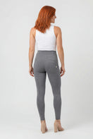 WR.UP Push-Up Button High Waist Skinny Pants - Medium Mélange Gray