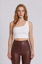 WR.UP Push-Up High Waist Skinny Vegan Leather Pant - Hot Fudge Brown
