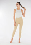 WR.UP Push-Up High Waist Skinny 7/8 Pants - Warm Sand Beige