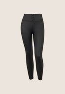 WR.UP Push-Up High Waist Skinny 7/8 Vegan Leather Pant - Black