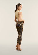 WR.UP Push-Up Regular Waist Skinny 7/8 Camouflage Pant - Mimetic Brown